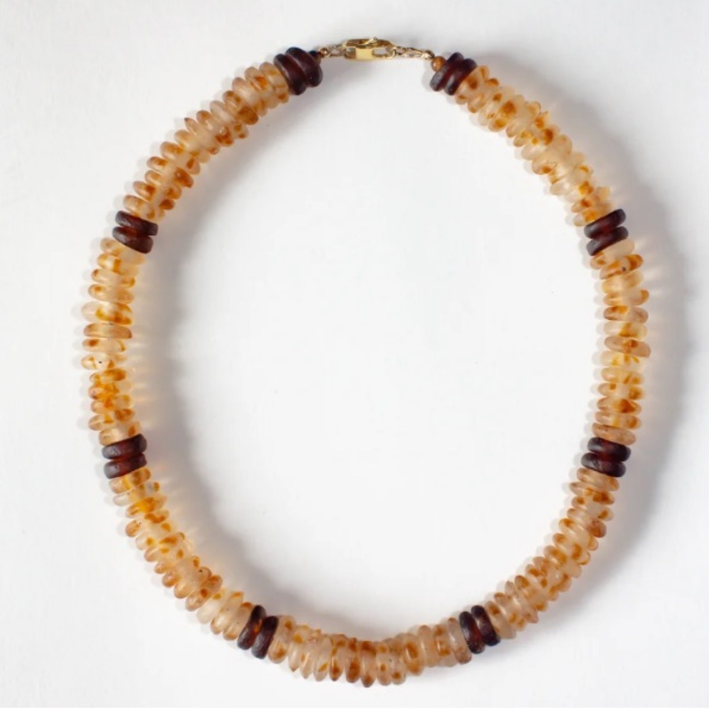 African Glass Bead Necklace